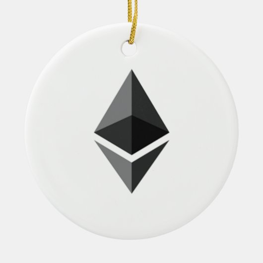 Ethereum Round Hanging Ornament (Voorkant)