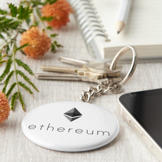 Ethereum Sleutelhanger met naam (Zijkant)