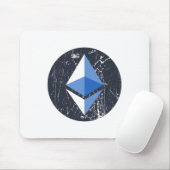 ethereum symbool grunge cryptocurrency geld muismat (Met muis)