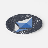 ethereum symbool grunge cryptocurrency geld papieren bordje (Gekanteld)