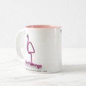 EtherFlamingoMug Tweekleurige Koffiemok (Voorkant links)