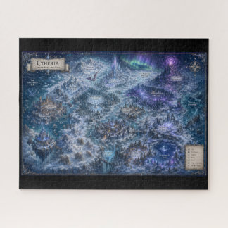 Etheria (Fantasy Wereldkaart) Legpuzzel