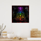 ETHERIC AURA CHAKRA POSTER (Keuken)