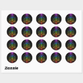 ETHERIC AURA CHAKRA RONDE STICKER (Vel)
