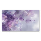 etherisch Abstract amethyst kristal geometrisch Magnetisch Visitekaartje (Voorkant)