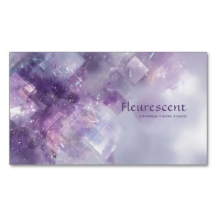 etherisch Abstract amethyst kristal geometrisch Magnetisch Visitekaartje