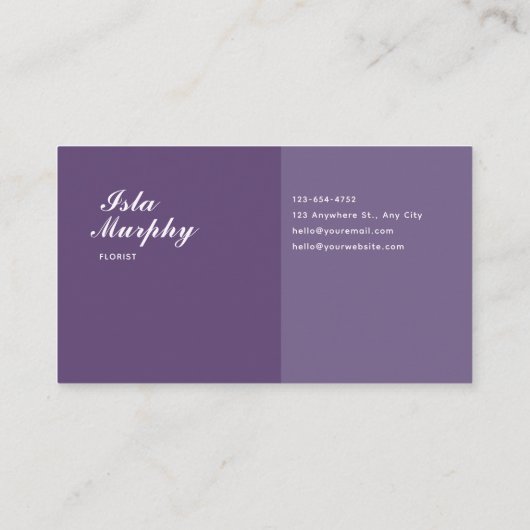 etherisch Abstract amethyst kristal geometrisch Visitekaartje (Achterkant)