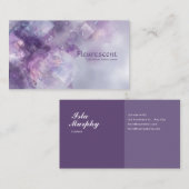 etherisch Abstract amethyst kristal geometrisch Visitekaartje (Voorkant / Achterkant)