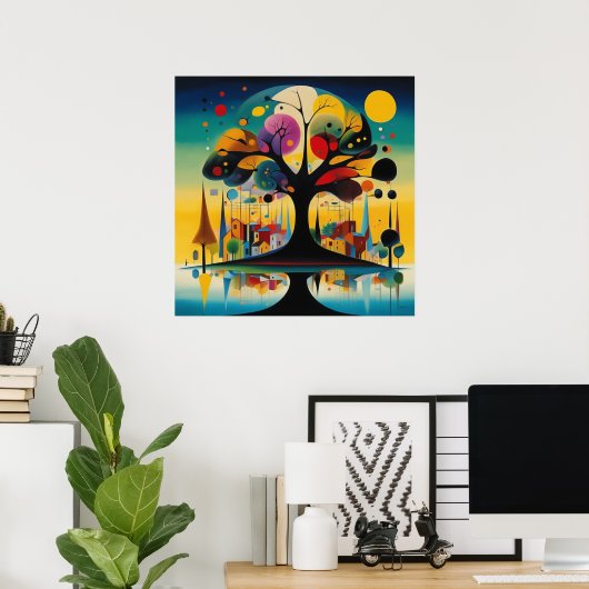 Etherisch Arboretum - Printable Wall Art Design Poster (Thuiskantoor)