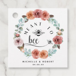 Etherisch, bedoeld om bij te zijn, Blush Peach Flo Bedankjes Labels