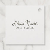 etherisch betoverd bos bedankjes labels (Achterkant)