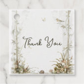 etherisch betoverd bos bedankjes labels (Voorkant)