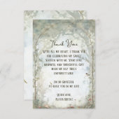 etherisch betoverd bos bedankkaart (Voorkant / Achterkant)