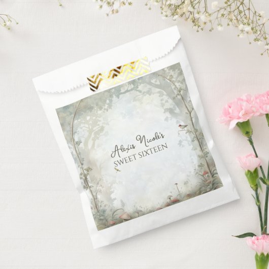 etherisch betoverd bos bedankzakje (Gezegeld)