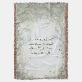 etherisch betoverd bos deken