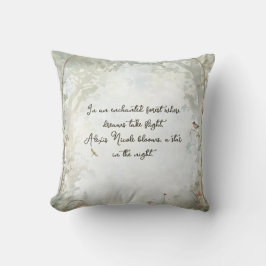 etherisch betoverd bos kussen