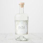 etherisch betoverd bos likeurfles etiket (Voorkant)