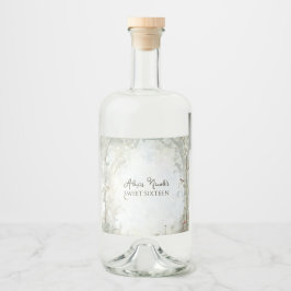 etherisch betoverd bos likeurfles etiket