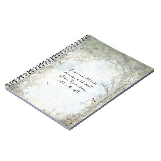 etherisch betoverd bos notitieboek (Linkerzijde)