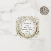 etherisch betoverd bos notitiekaartje (Voorkant / Achterkant in situ)