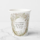 etherisch betoverd bos papieren bekers (Voorkant)