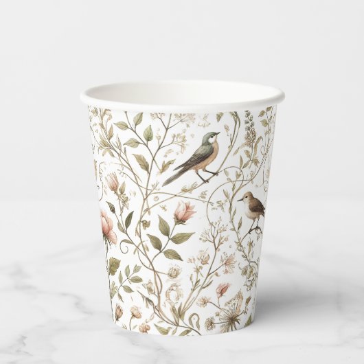 etherisch betoverd bos papieren bekers (Achterkant)