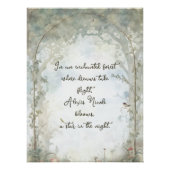 etherisch betoverd bos perfect poster (Voorkant)