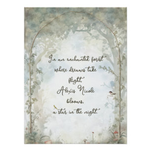 etherisch betoverd bos perfect poster