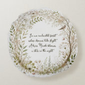 etherisch betoverd bos rond kussen (Achterkant)