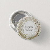 etherisch betoverd bos ronde button 3,2 cm (Voorkant /achterkant)