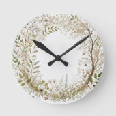 etherisch betoverd bos ronde klok (Voorkant)