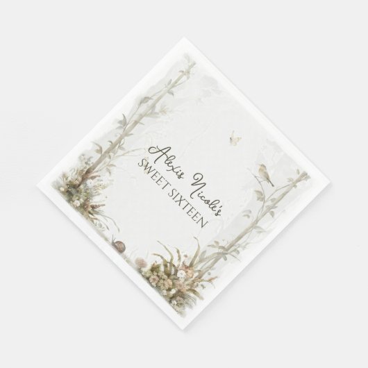 etherisch betoverd bos servet (Hoek)