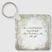 etherisch betoverd bos sleutelhanger (Voorkant)