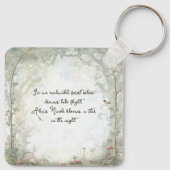 etherisch betoverd bos sleutelhanger (Achterkant)