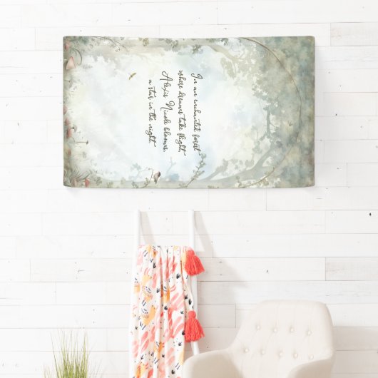 etherisch betoverd bos spandoek (Insitu)