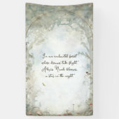 etherisch betoverd bos spandoek (Verticaal)