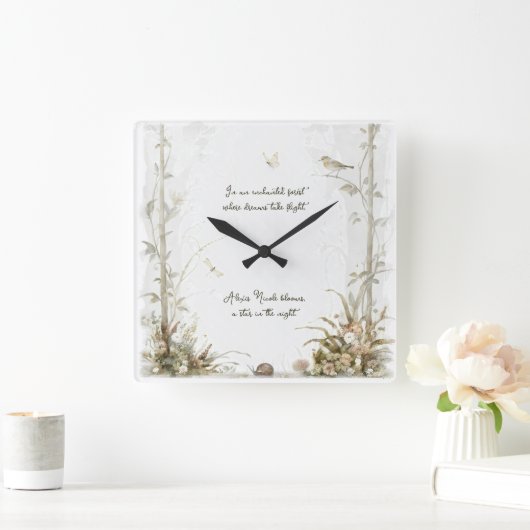 etherisch betoverd bos vierkante klok (Huis)