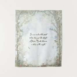 etherisch betoverd bos wandkleed