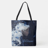 Etherisch Blauw Tote Bag (Voorkant)