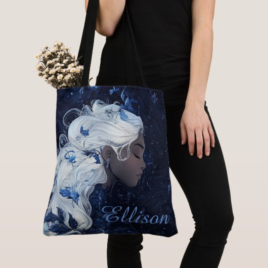 Etherisch Blauw Tote Bag (Dichtbij)