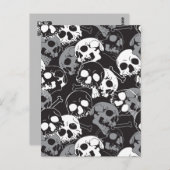 Etherisch Enigma: ingewikkeld schedelontwerp Briefkaart (Voorkant / Achterkant)