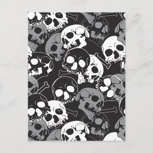 Etherisch Enigma: ingewikkeld schedelontwerp Briefkaart (Voorkant)