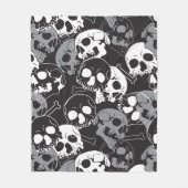 Etherisch Enigma: ingewikkeld schedelontwerp Fleece Deken (Voorkant)
