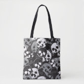Etherisch Enigma: ingewikkeld schedelontwerp Tote Bag (Voorkant)
