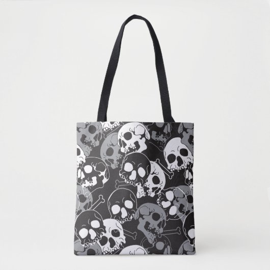 Etherisch Enigma: ingewikkeld schedelontwerp Tote Bag (Voorkant)