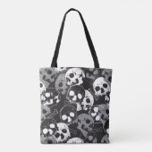 Etherisch Enigma: ingewikkeld schedelontwerp Tote Bag (Achterkant)