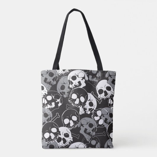 Etherisch Enigma: ingewikkeld schedelontwerp Tote Bag (Achterkant)