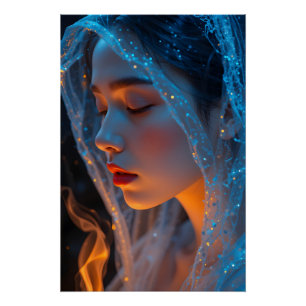 ETHERISCH FANTASIE PORTRET PERFECT POSTER