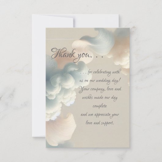 Etherisch geluk bedankkaart (Voorkant)