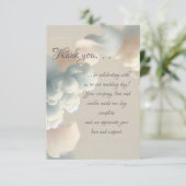 Etherisch geluk bedankkaart (Staand voorkant)